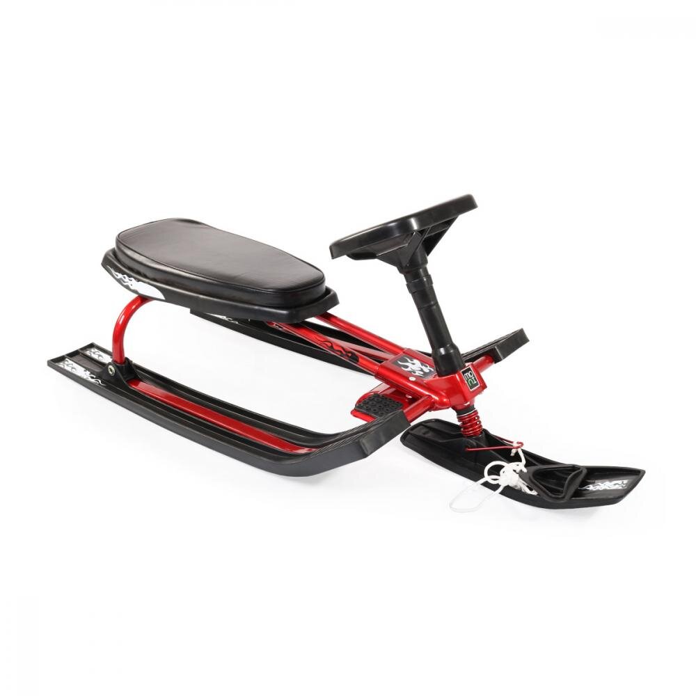 MONI Saniuta cu volan pentru copii Snowy Red