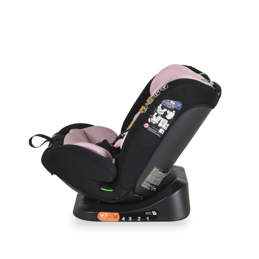 MONI Scaun auto copii Competition Baby Pink certificat I-Size 40-150 cmsistem de fixare sonor BIPspatar reglabilprotectie impact lateraltetiera reglabila 10 pozitiipernuta gatjucarie plus si protectie centura incluse