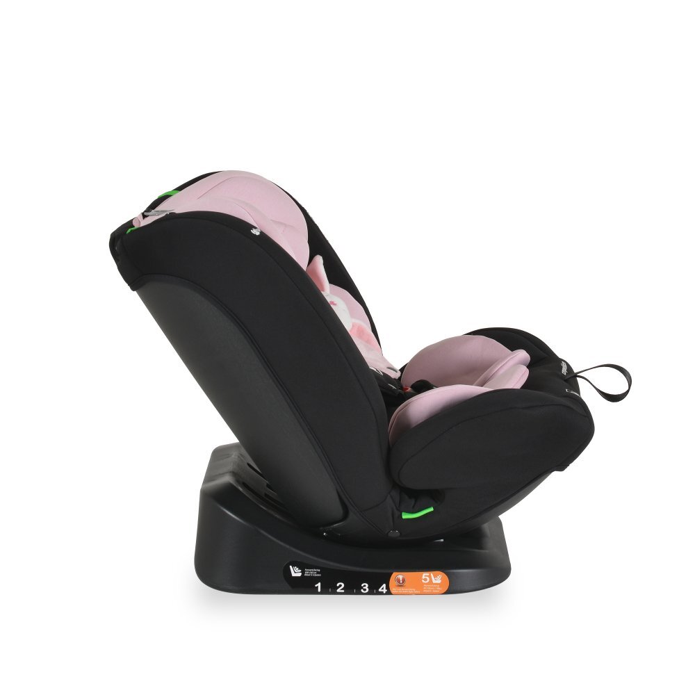 MONI Scaun auto copii Competition Baby Pink certificat I-Size 40-150 cmsistem de fixare sonor BIPspatar reglabilprotectie impact lateraltetiera reglabila 10 pozitiipernuta gatjucarie plus si protectie centura incluse