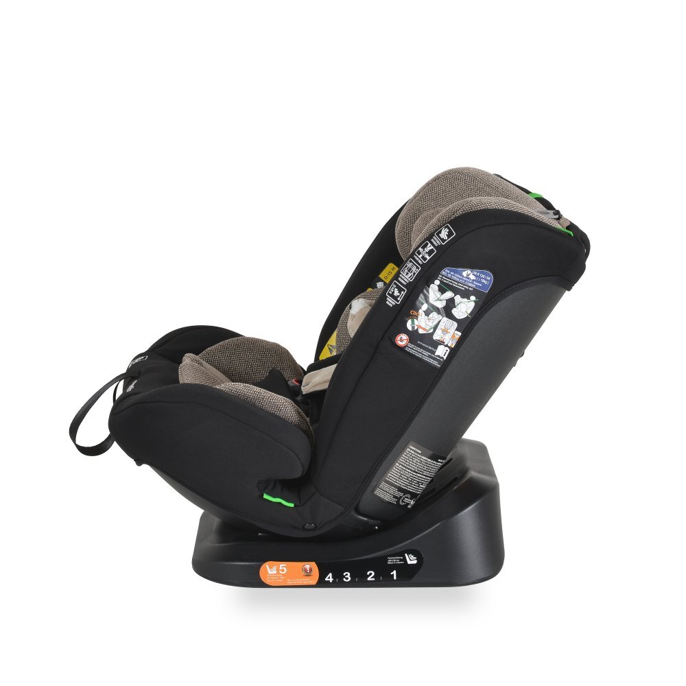MONI Scaun auto copii Competition Cool Beige certificat I-Size 40-150 cmsistem de fixare sonor BIPspatar reglabilprotectie impact lateraltetiera reglabila 10 pozitiipernuta gatjucarie plus si protectie centura incluse