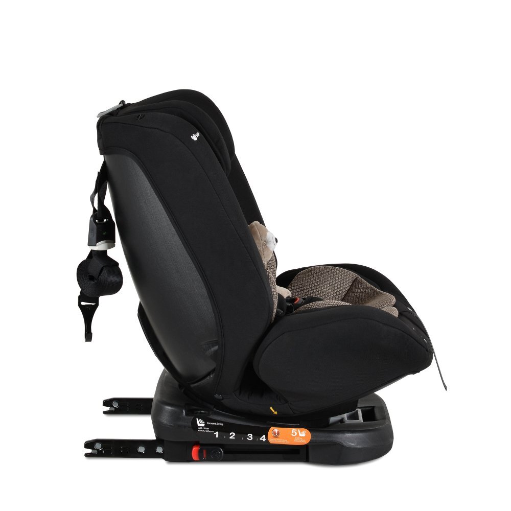 MONI Scaun auto cu isofix i-Maxx Cool-beige 40-150 cm sezut rotativcertificat I-Sizesistem de fixare sonorspatar reglabil in 5 pozitiipernuta gatjucarie plus si protectie centura incluse