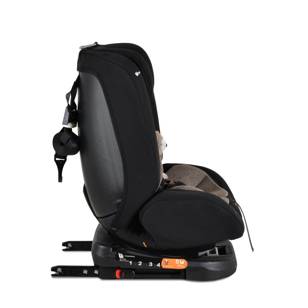 MONI Scaun auto cu isofix i-Maxx Cool-beige 40-150 cm sezut rotativcertificat I-Sizesistem de fixare sonorspatar reglabil in 5 pozitiipernuta gatjucarie plus si protectie centura incluse