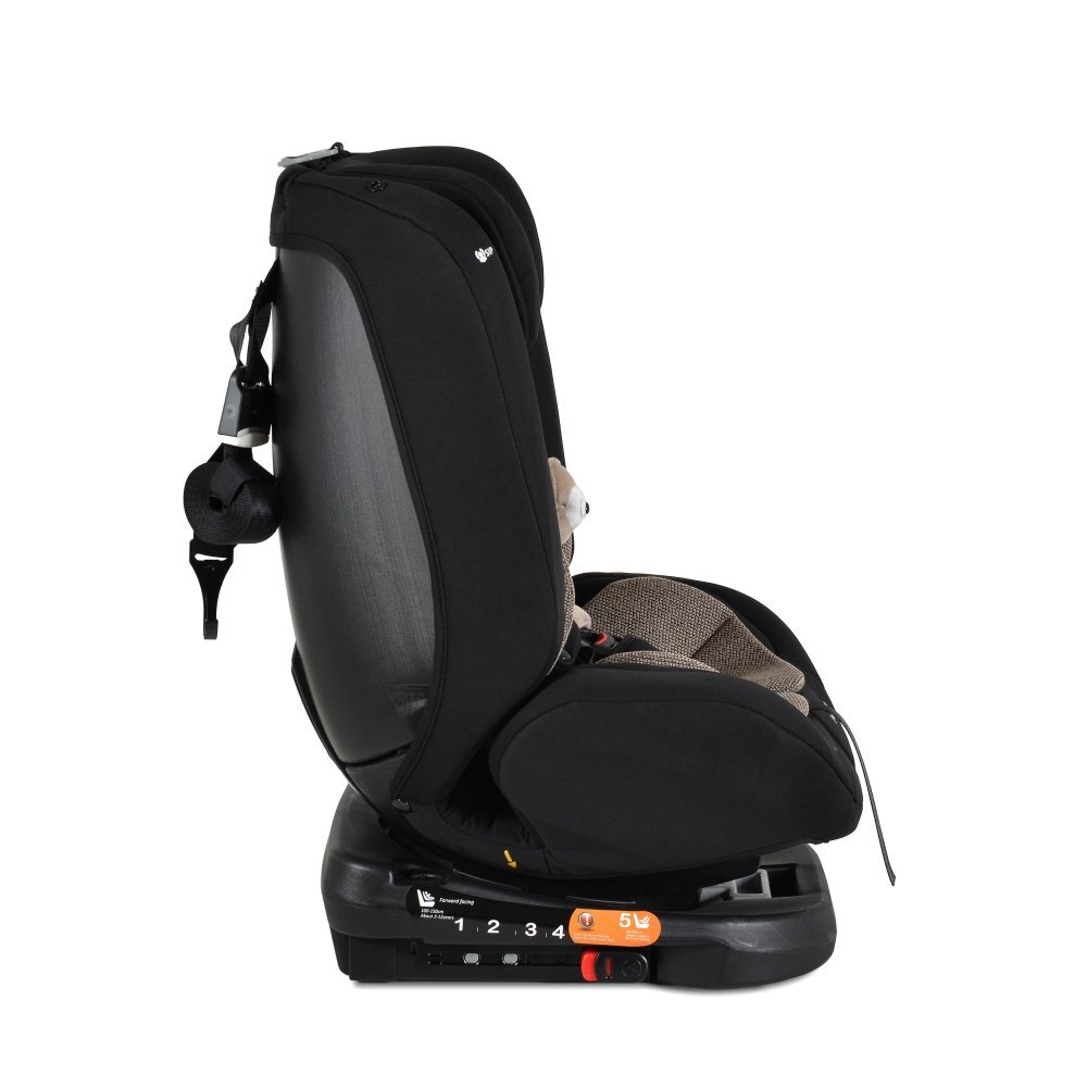 MONI Scaun auto cu isofix i-Maxx Cool-beige 40-150 cm sezut rotativcertificat I-Sizesistem de fixare sonorspatar reglabil in 5 pozitiipernuta gatjucarie plus si protectie centura incluse