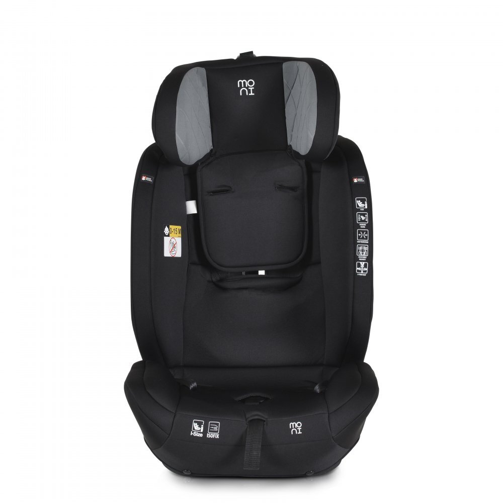 MONI Scaun auto cu isofix I-Safe Grey 76-150 cmcertificare i-size R129centura ancorare top tethertetiera reglabila 13 pozitiihusa detasabilasaltea reductorpernuta gat si jucarie plus incluse