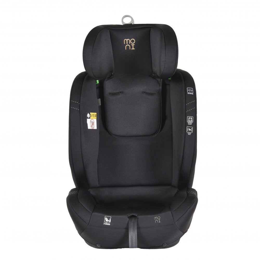 MONI Scaun auto Start Black certificat I-Size R129pentru copii 76-150 cmtetiera reglabila 13 pozitiicentura fixare Top-Tetherpernuta reductorhusa detasabilajucarie plus si paturica CADOU