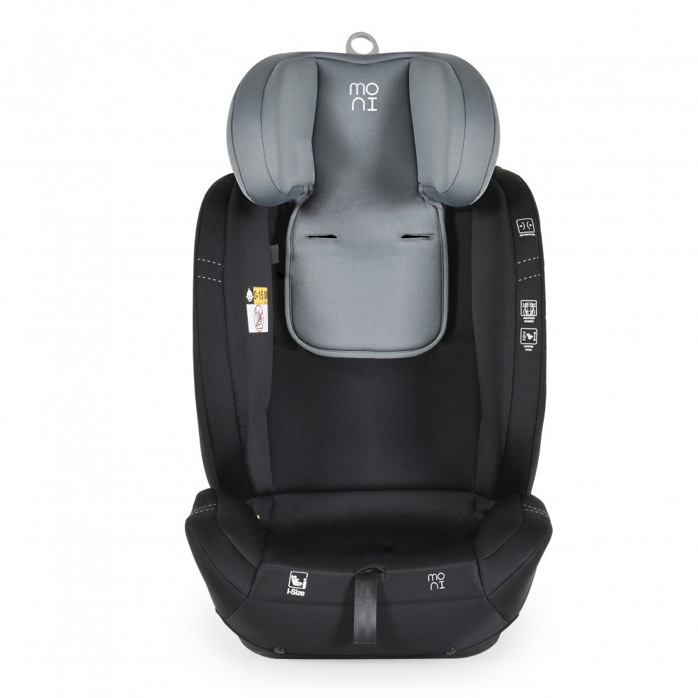 MONI Scaun auto Start Grey certificat I-Size R129pentru copii 76-150 cmtetiera reglabila 13 pozitiicentura fixare Top-Tetherpernuta reductorhusa detasabilajucarie plus si paturica CADOU