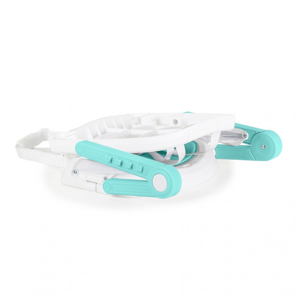 MONI Scaun de masa pentru bebelusi Amaretti Mint multifunctional 3in1functie booster si scaunelmasuta reglabilahusa piele ecologicasuport picioare reglabilcenturi de siguranta