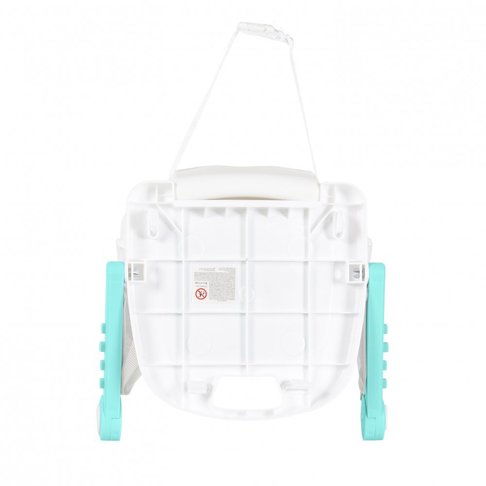 MONI Scaun de masa pentru bebelusi Amaretti Mint multifunctional 3in1functie booster si scaunelmasuta reglabilahusa piele ecologicasuport picioare reglabilcenturi de siguranta