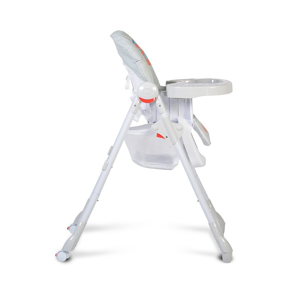 MONI Scaun de masa pentru copii Kimchi Light Gray cu pliere rapidaroti silentioase cu franainaltime reglabilatavita dublacenturi de siguranta