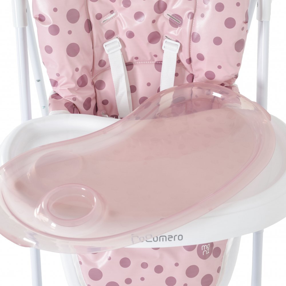 MONI Scaun de masa pliabil cu inaltime reglabila si husa impermeabila Cocomero Pink