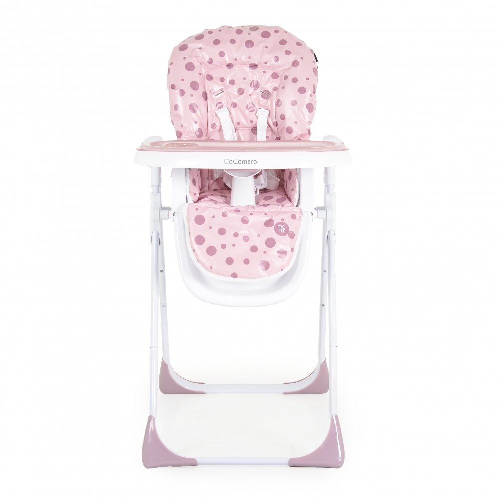 MONI Scaun de masa pliabil cu inaltime reglabila si husa impermeabila Cocomero Pink
