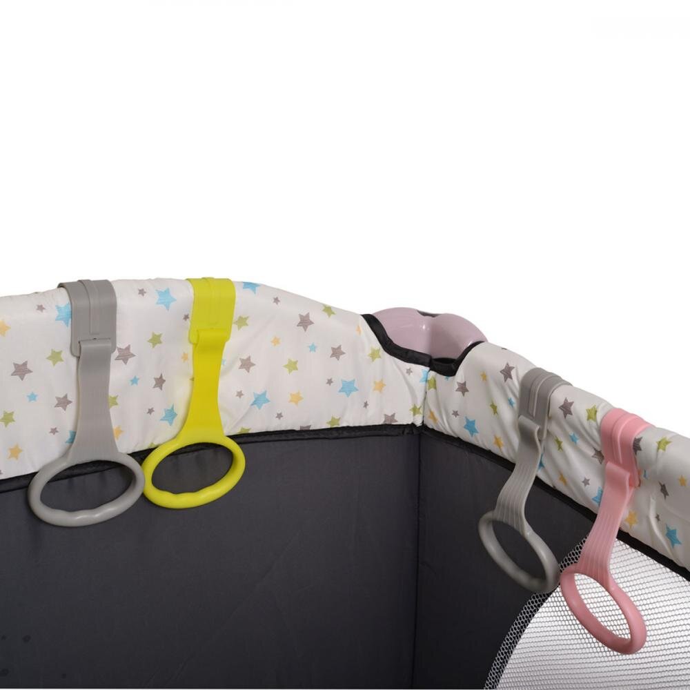 MONI Set 2 inele pentru tarc de joaca PinkGrey