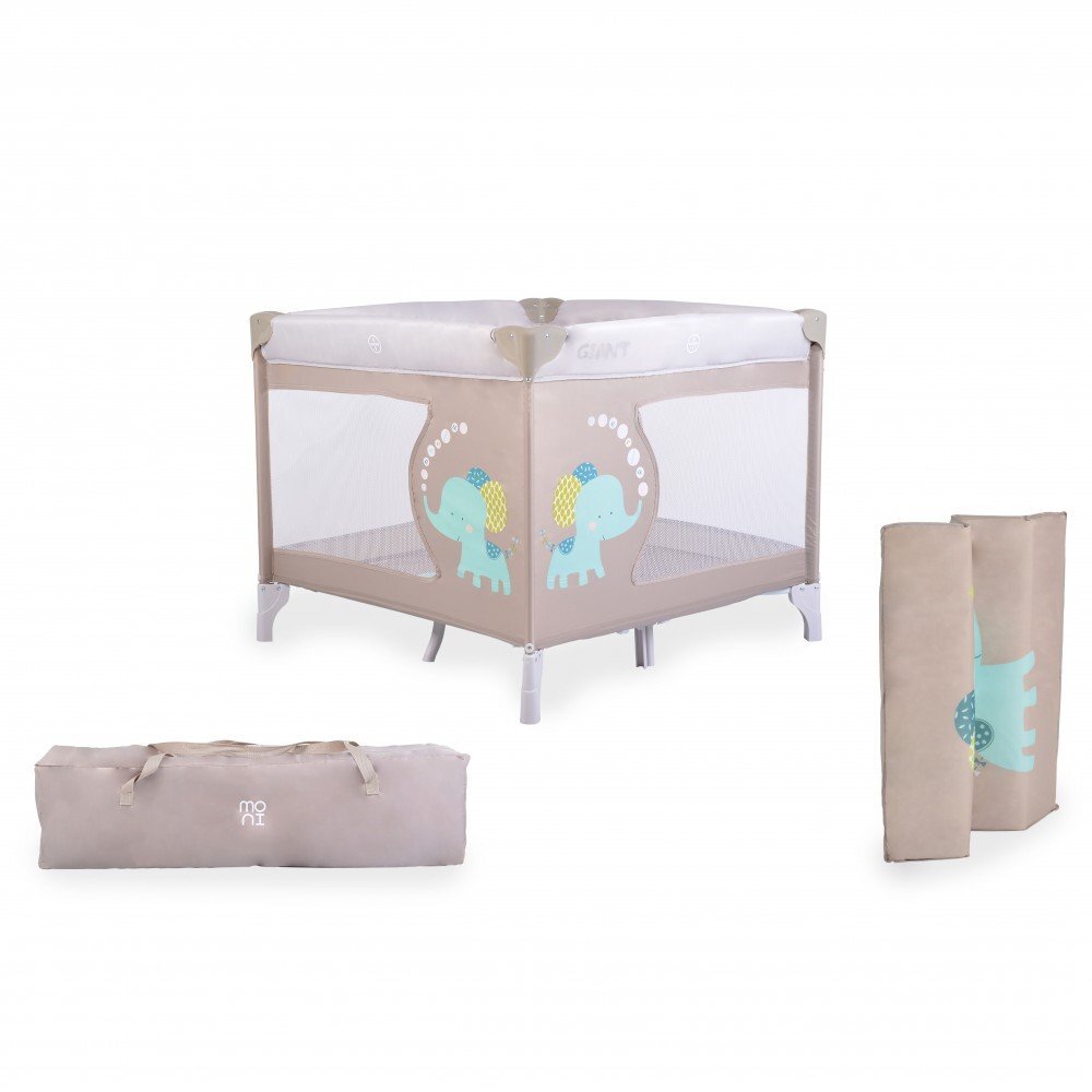 MONI Tarc de joaca pliabil pentru copii 93x93 cm Giant Giant Grey