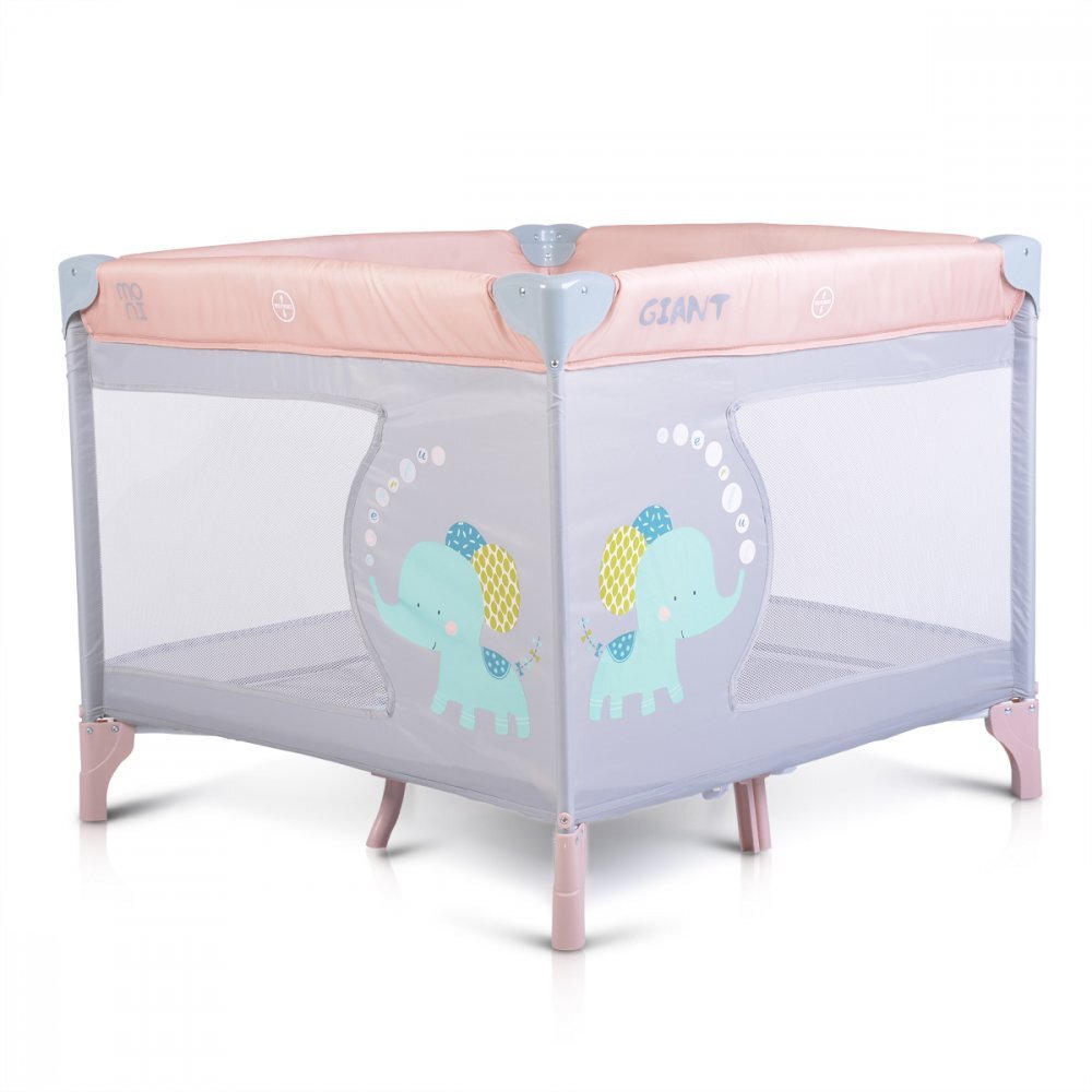 MONI Tarc de joaca pliabil pentru copii 93x93 cm Giant Giant Light Pink