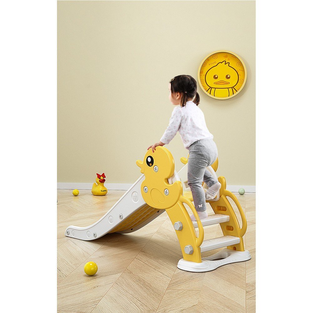 MONI Tobogan din plastic pentru copii cu margini rotunjitebaza stabilamanere de sustinere la urcare