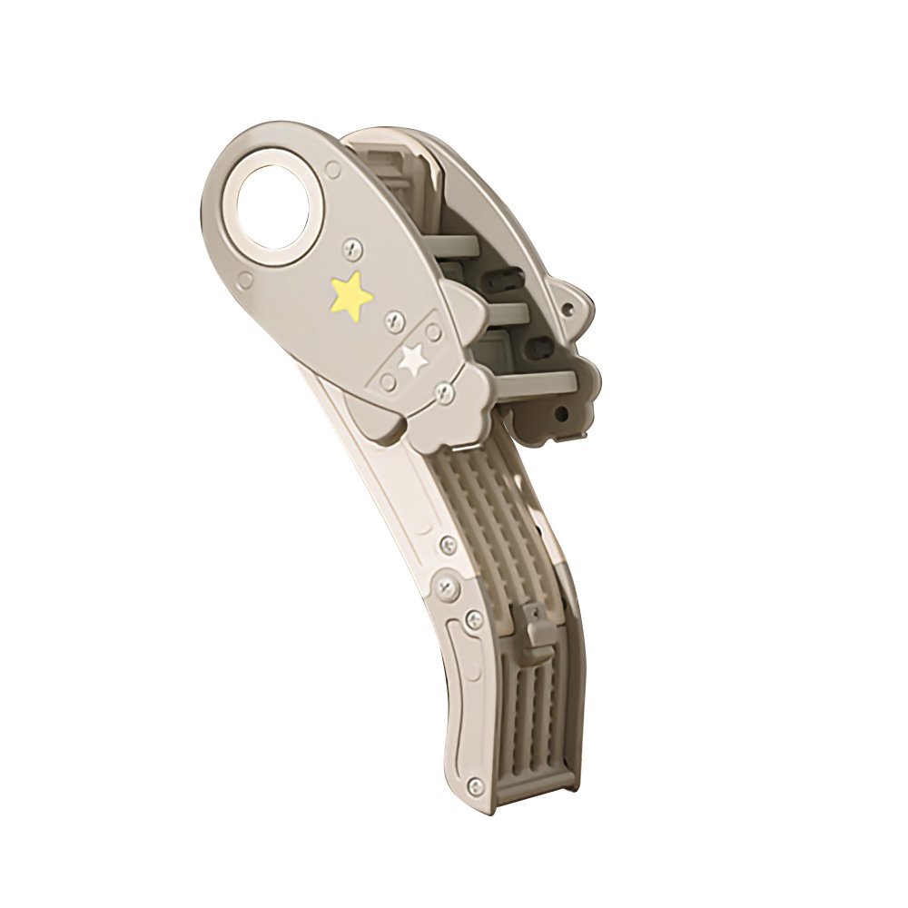MONI Tobogan pentru copii Rocket Grey cu design pliabil manere sustinere margini rotunjite lungime panta alunecare 108 cm utilizare interiorexterior greutate admisa 25 kg