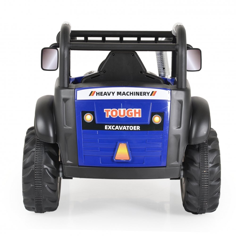 MONI Tractor electric 12V pentru copiicu telecomanda parintideschidere usiroti rezistente3 vitezefunctii muzicale si lumini Harvest Blue