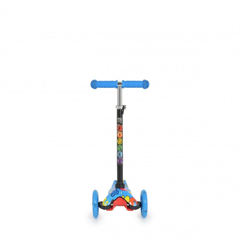 MONI Trotineta intuitiva cu inaltime reglabila intre 50-74cmroti cu lumini LEDde la 3ani si pana la 40kg Fidget Blue