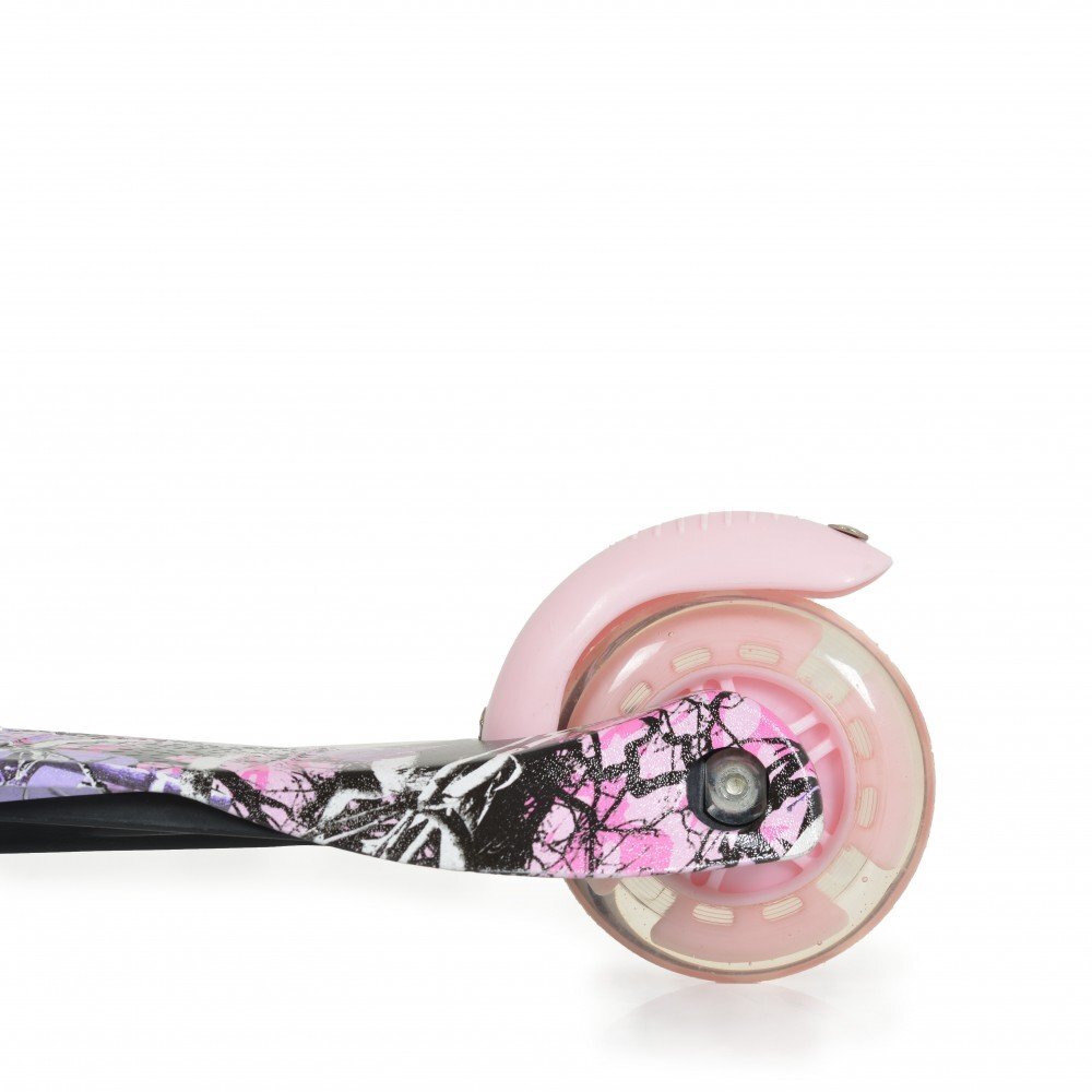 MONI Trotineta intuitiva cu inaltime reglabila intre 50-74cmroti cu lumini LEDde la 3ani si pana la 40kg Fidget Pink