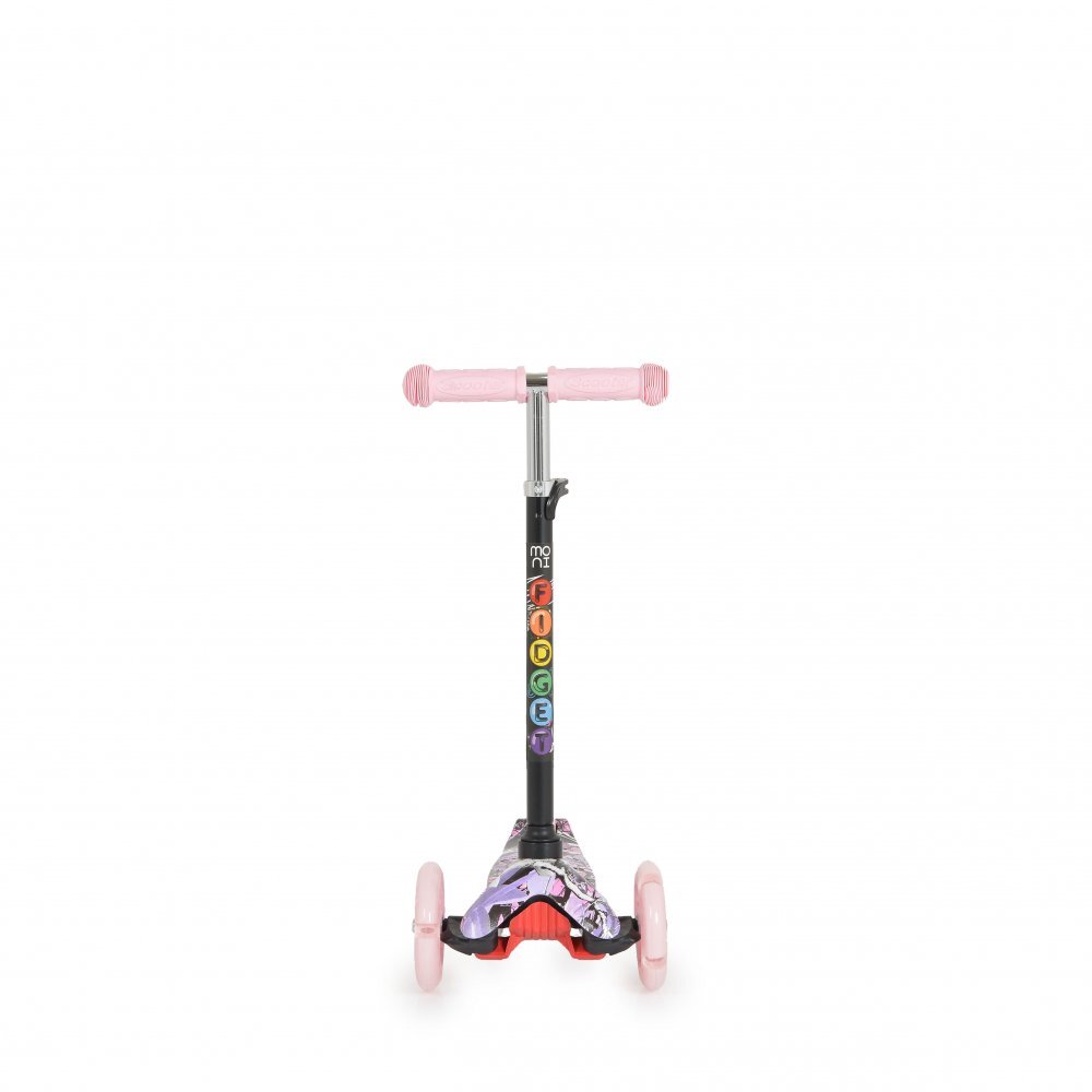 MONI Trotineta intuitiva cu inaltime reglabila intre 50-74cmroti cu lumini LEDde la 3ani si pana la 40kg Fidget Pink