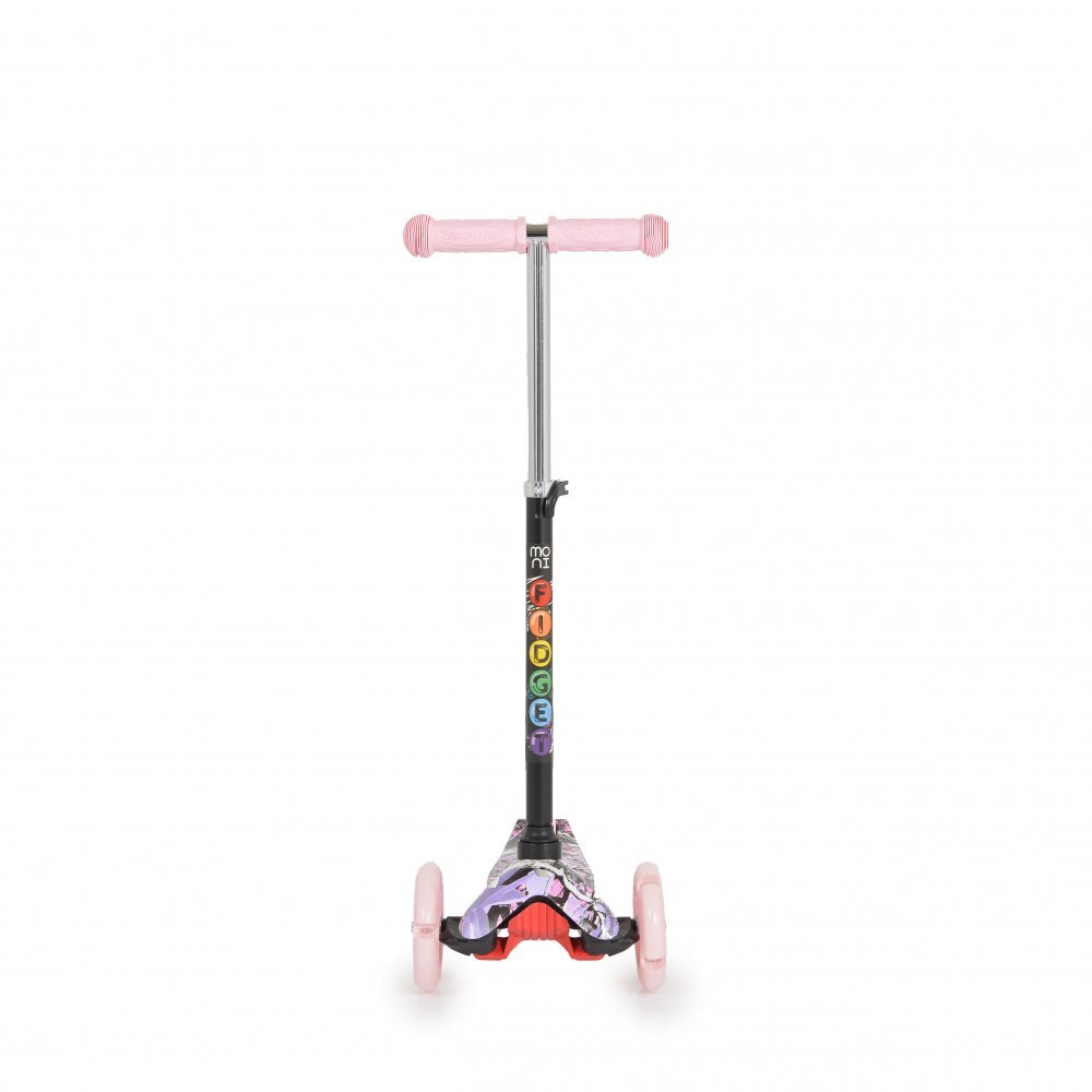 MONI Trotineta intuitiva cu inaltime reglabila intre 50-74cmroti cu lumini LEDde la 3ani si pana la 40kg Fidget Pink