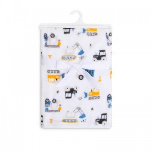 Mother's Choice Paturica din fleece pentru bebelusi model autovehicule