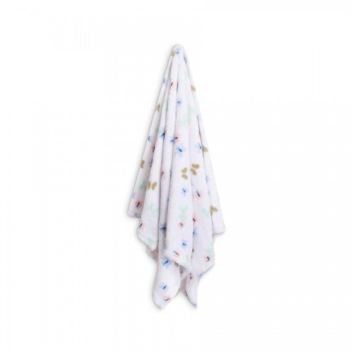 Mother's Choice Paturica din fleece pentru bebelusi model fluturasi