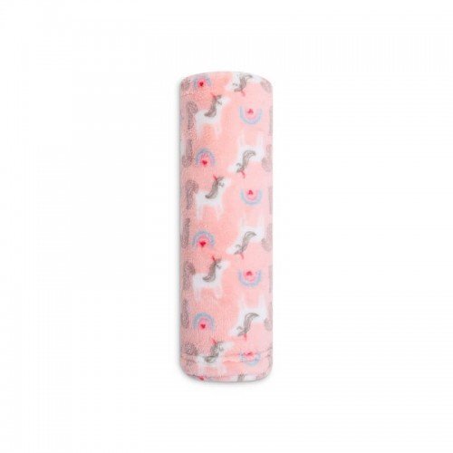 Mother's Choice Paturica din fleece pentru bebelusi model unicorni