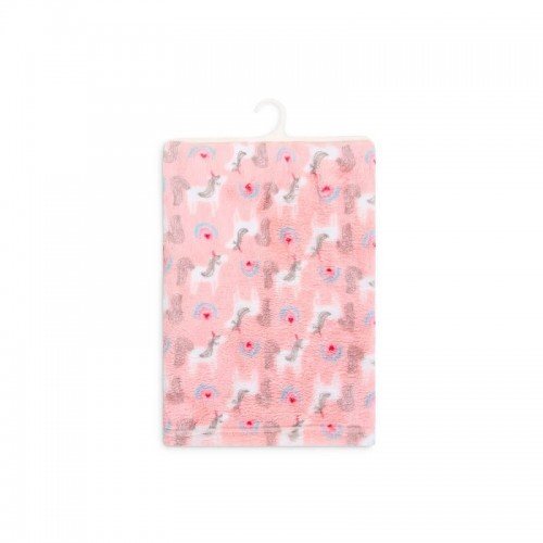 Mother's Choice Paturica din fleece pentru bebelusi model unicorni