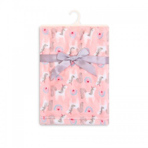 Mother's Choice Paturica din fleece pentru bebelusi model unicorni