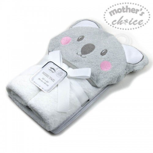 Mother's Choice Prosop bebe cu gluga din bumbac ursulet koala gri