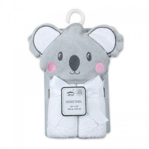 Mother's Choice Prosop bebe cu gluga din bumbac ursulet koala gri