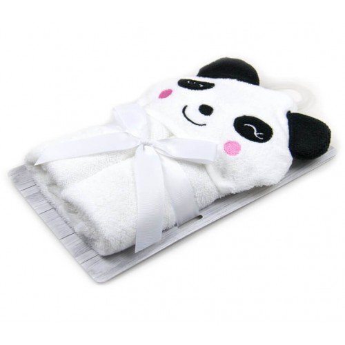 Mother's Choice Prosop bebe cu gluga din bumbac ursulet panda