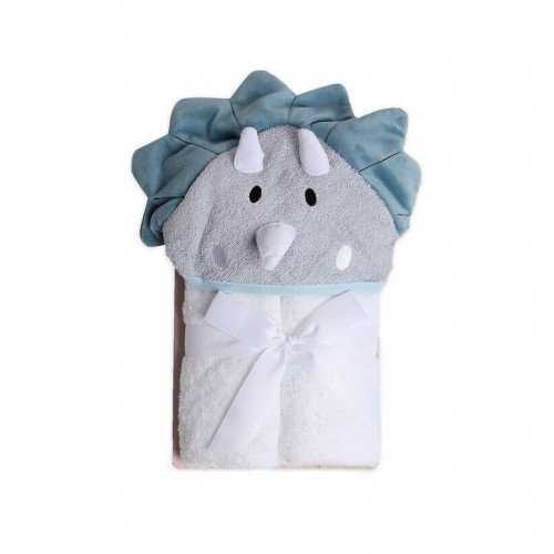 Mother's Choice Prosop cu gluga din bumbac pentru bebelusi Dino 84x84cm