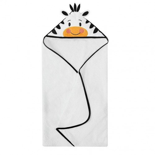 Mother's Choice Prosop cu gluga din bumbac pentru bebelusi Zebra 84x84cm