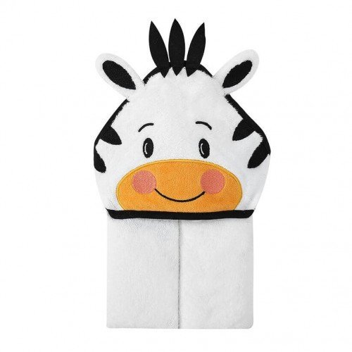 Mother's Choice Prosop cu gluga din bumbac pentru bebelusi Zebra 84x84cm