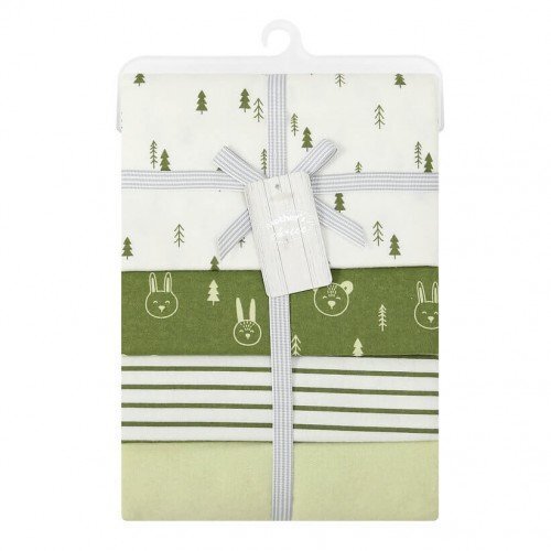 Mother's Choice Set 4 paturici subtiri din bumbac pentru bebelusi unisex Verde