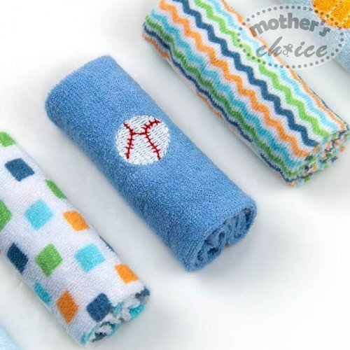 Mother's Choice Set 6 mini prosopele pentru bebelusi bleu