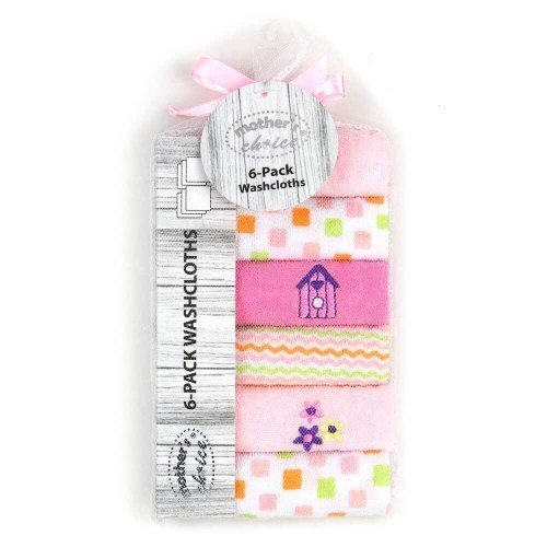 Mother's Choice Set 6 mini prosopele pentru bebelusi roz