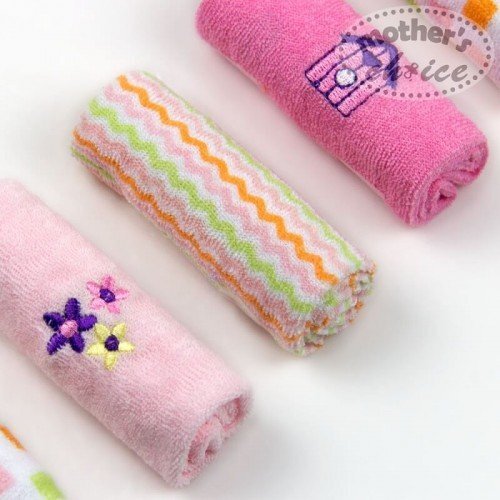 Mother's Choice Set 6 mini prosopele pentru bebelusi roz