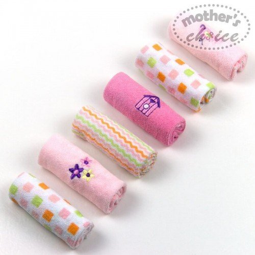 Mother's Choice Set 6 mini prosopele pentru bebelusi roz