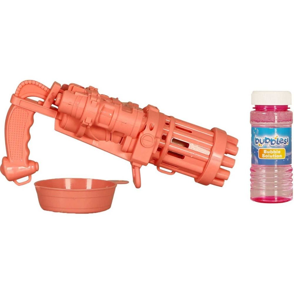 Moxy Pistol pentru baloane de sapun Bubble Shooter cu 50 ml solutie inclusa roz