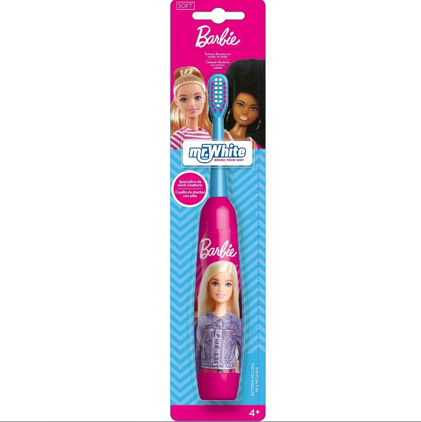 Mr.white Periuta de dinti electrica cu baterie Barbie Mr. White
