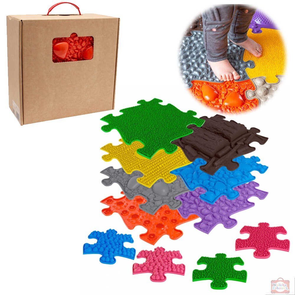 Muffik Covoras ortopedic senzorial puzzle set mediu 2A