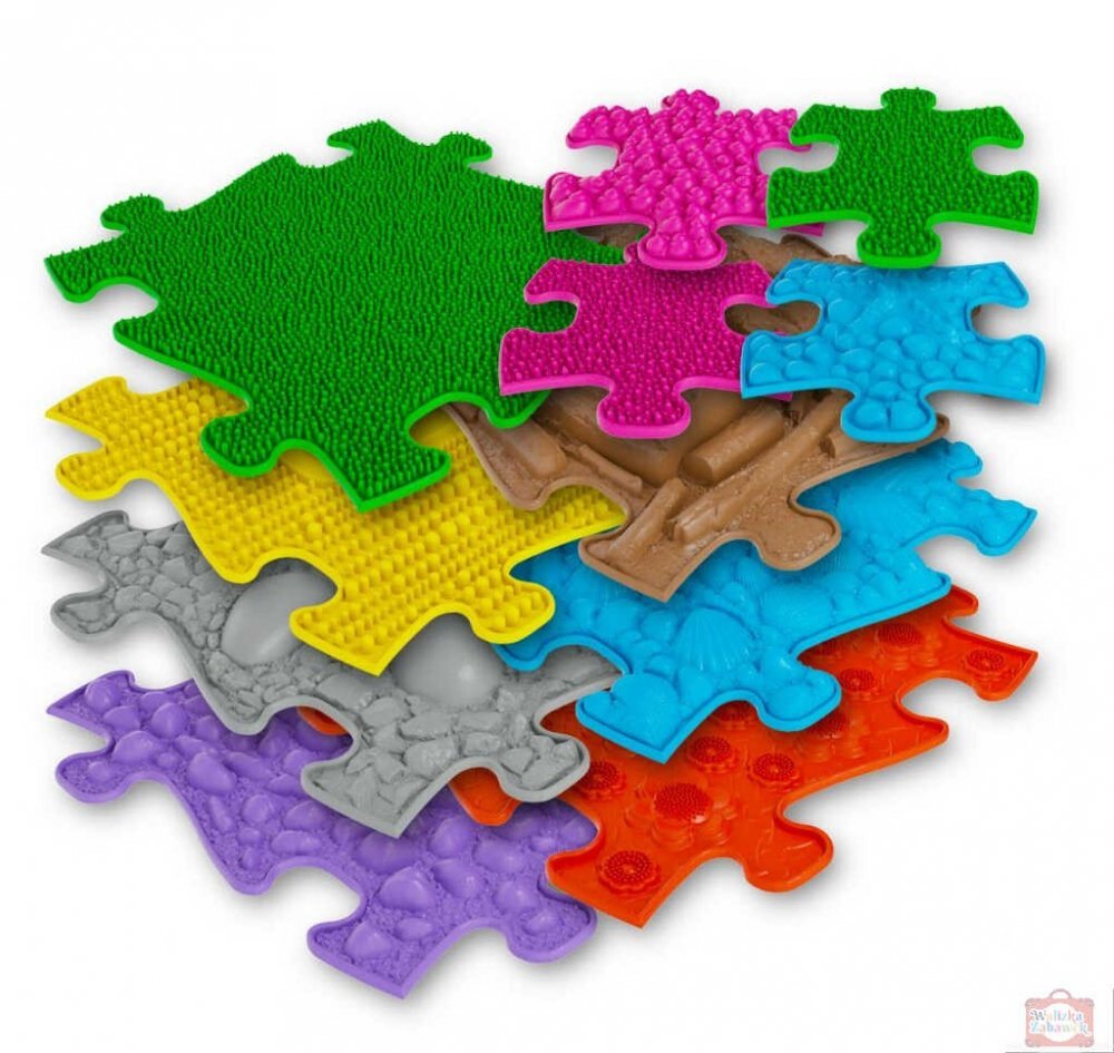 Muffik Covoras ortopedic senzorial puzzle set mediu 2A
