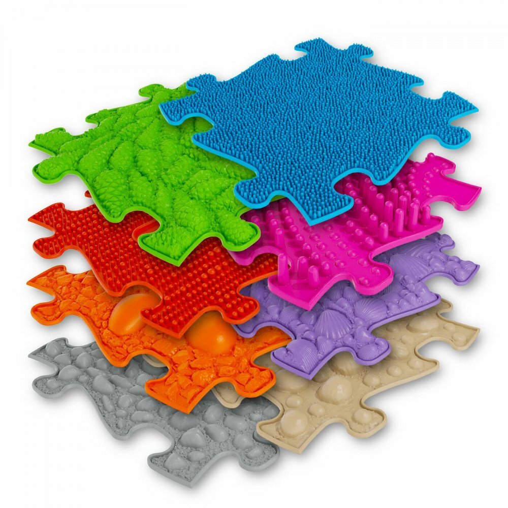 Muffik Covoras ortopedic senzorial puzzle set mediu A