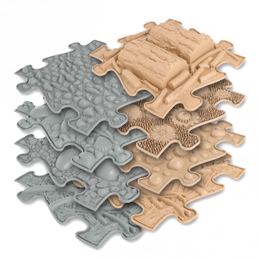 Muffik Covoras ortopedic senzorial puzzle set natura