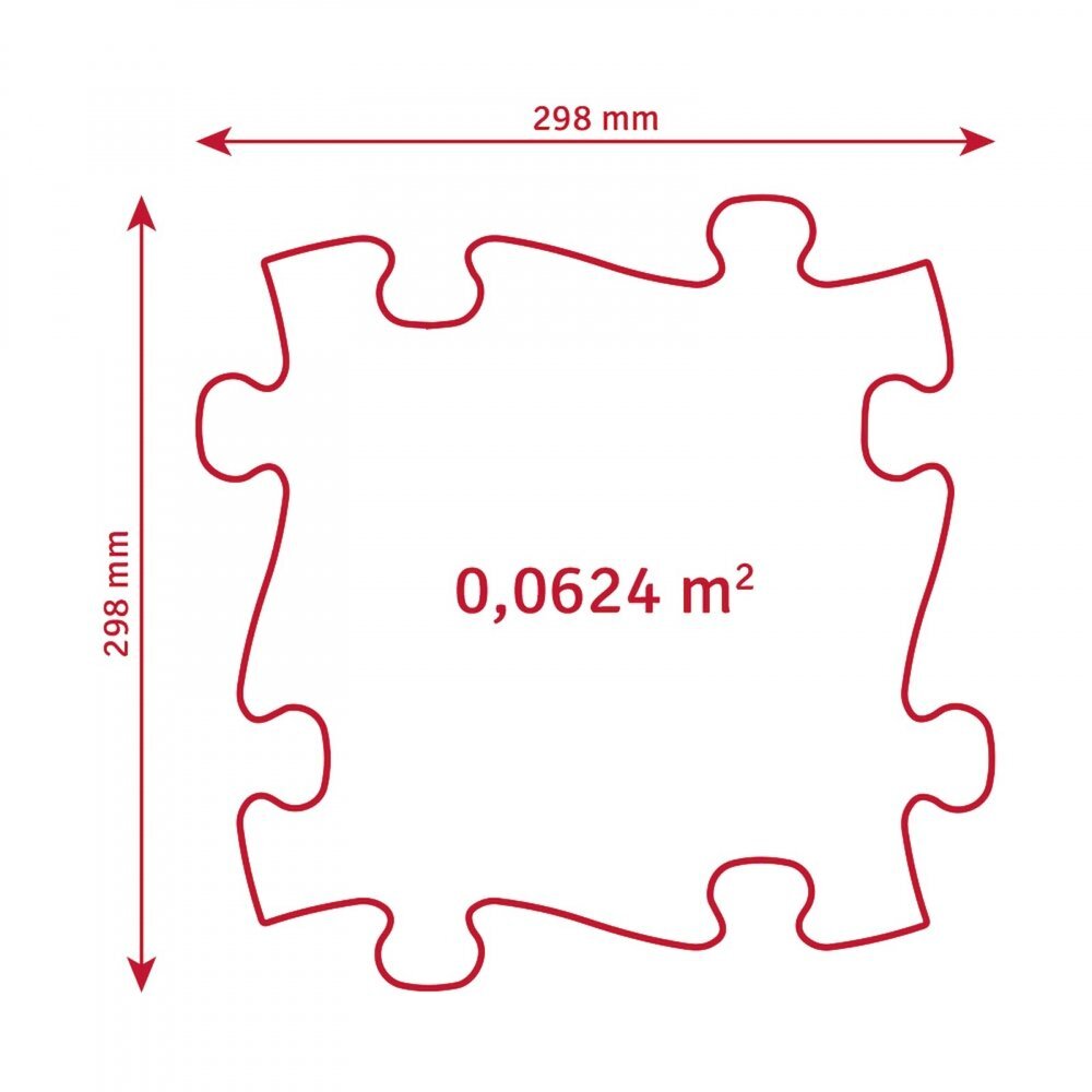 Muffik Covoras ortopedic senzorial puzzle Set Pastel Start