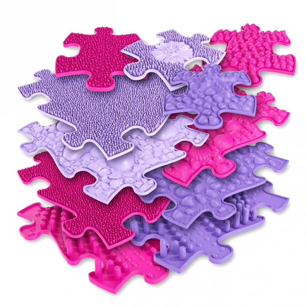 Muffik Covoras ortopedic senzorial puzzle set pentru fetite