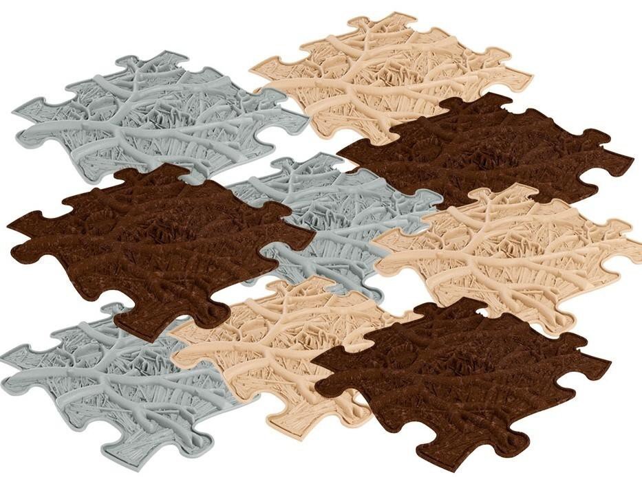 Muffik Covoras ortopedic senzorial puzzle set Roots